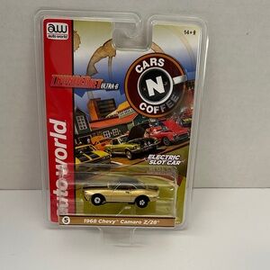 1968 Chevy Camaro Z/28 Electric Gold Slot Car - Cars N Coffee - SC379
